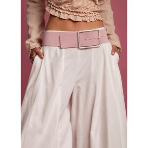 Free People Hex Suede Hip Belt Primrose Pink Boho Festival Western NWT M/L